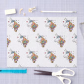 Rainbow Unicorn Tissue Paper Seidenpapier (Handwerk)