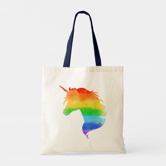 Rainbow Unicorn Tragetasche (Rückseite)