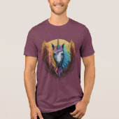 Rainbow Unicorn Tri-Blend Shirt (Vorderseite)