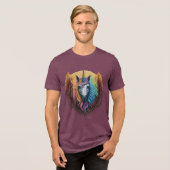 Rainbow Unicorn Tri-Blend Shirt (Vorderseite voll)