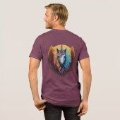 Rainbow Unicorn Tri-Blend Shirt (Rückseite voll)