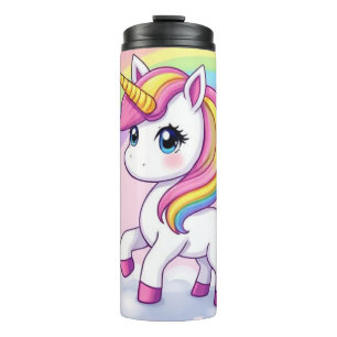 Rainbow Unicorn Tumbler - Sippen Sie die Magie Thermosbecher
