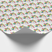 Rainbow Unicorn-Verpackungspapier Geschenkpapier (Ecke)