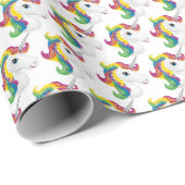 Rainbow Unicorn-Verpackungspapier Geschenkpapier (Rolleneckpunkt)