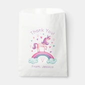 Rainbow Unicorn Vielen Dank Geschenktütchen (Vorderseite)