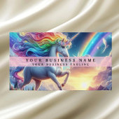 Rainbow Unicorn Visitenkarte