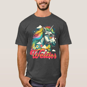 Rainbow Unicorn Welder T-Shirt