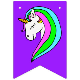 Rainbow Unicorn Wimpelkette