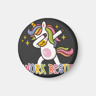 Rainbow Unicorn Work Bestie Emotionale Unterstützu Magnet