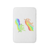 Rainbow Unicorns Badematte (Vorderseite Vertikal)