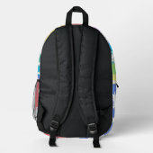 Rainbow Unicorns Bedruckter Rucksack (Rückseite)