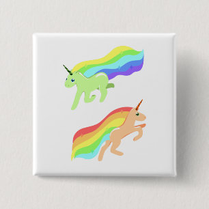Rainbow Unicorns Button