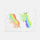 Rainbow Unicorns Fleecedecke (Vorderseite (Horizontal))