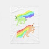 Rainbow Unicorns Fleecedecke (Vorderseite)