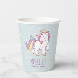 Rainbow Unicorns Girls Geburtstagsparty Paper Cup Pappbecher