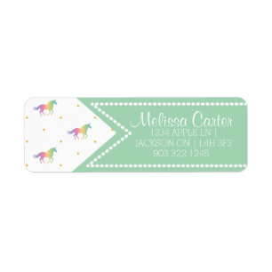 Rainbow Unicorns & Gold Stars Muster