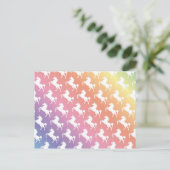 Rainbow Unicorns II Postkarte (Stehend Vorderseite)