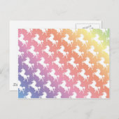 Rainbow Unicorns II Postkarte (Vorne/Hinten)
