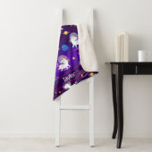 Rainbow Unicorns In Space Purple Ombre Sherpadecke (Beispiel)