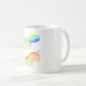 Rainbow Unicorns Kaffeetasse (VorderseiteRechts)