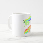 Rainbow Unicorns Kaffeetasse (Vorderseite Links)
