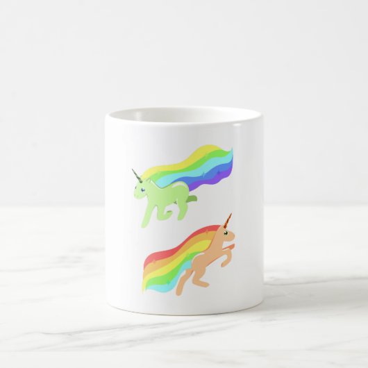Rainbow Unicorns Kaffeetasse (Mittel)