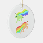 Rainbow Unicorns Keramikornament (Rechts)