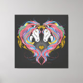 Rainbow Unicorns Leinwanddruck (Vorderseite)