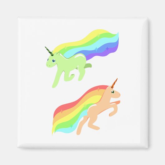 Rainbow Unicorns Magnet (Vorne)
