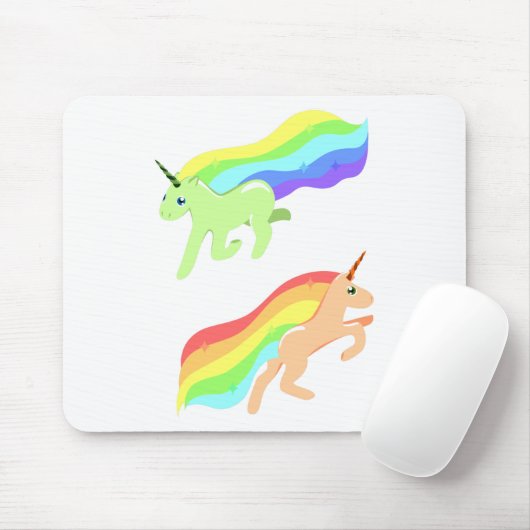 Rainbow Unicorns Mousepad (Mit Mouse)