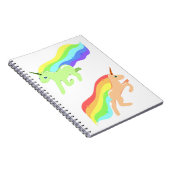 Rainbow Unicorns Notizblock (Rechte Seite)
