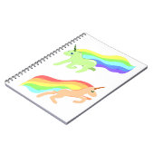 Rainbow Unicorns Notizblock (Linke Seite)