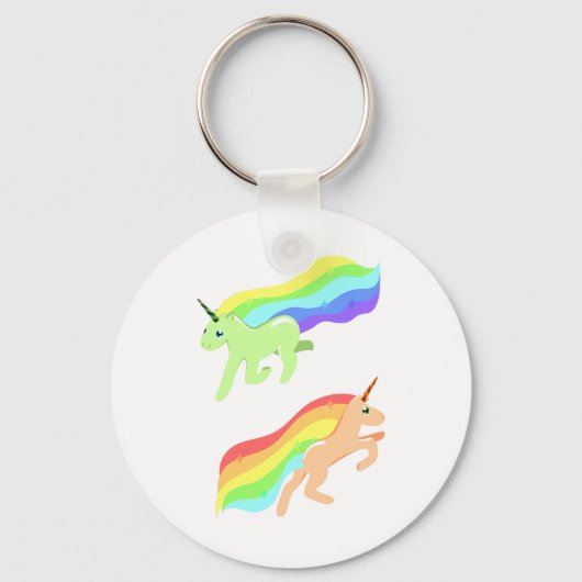Rainbow Unicorns Schlüsselanhänger (Vorderseite)