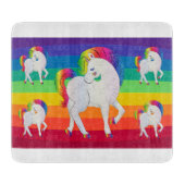 Rainbow Unicorns Schneidebrett (Vorderseite)
