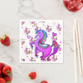 Rainbow Unicorns Serviette (Beispiel)