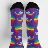 Rainbow Unicorns Socken (Oben)