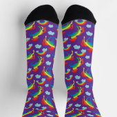 Rainbow Unicorns Socken (Oben)