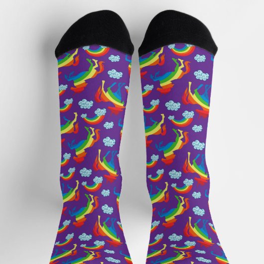 Rainbow Unicorns Socken (Oben)