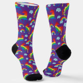Rainbow Unicorns Socken (Gewinkelt)