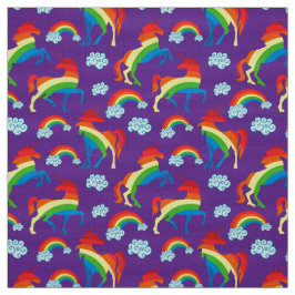 Rainbow Unicorns Stoff