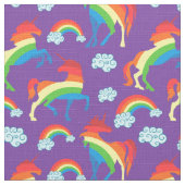 Rainbow Unicorns Stoff (Nahaufnahme)
