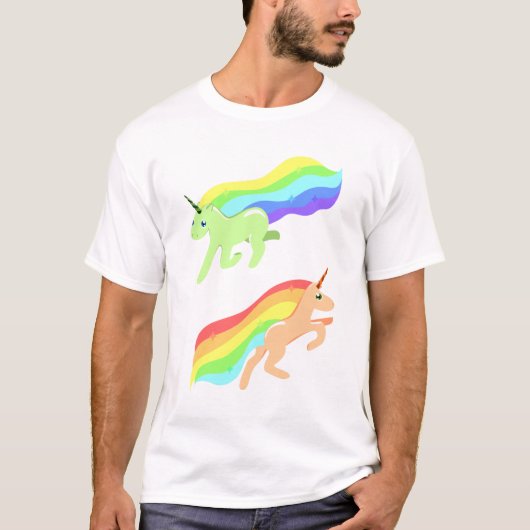 Rainbow Unicorns T-Shirt (Vorderseite)