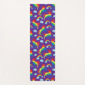 Rainbow Unicorns Yogamatte (Vorderseite)