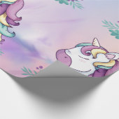 Rainbow Unicorp Wrapping Paper Geschenkpapier (Ecke)