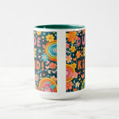 Rainbow Unique Dude Be Kind Inspirivity Kindness Tasse (Zentrum)