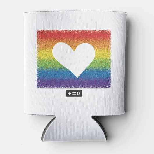 Rainbow Unity Heart Dosenkühler (Vorderseite)