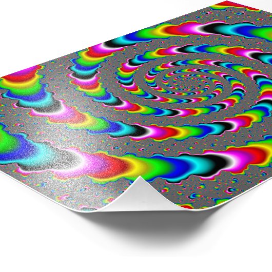 Rainbow Universe - Fraktal Art Fotodruck (Ecke)