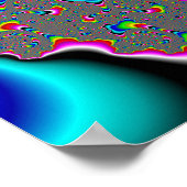 Rainbow Universe - Fraktal Art Poster (Ecke)