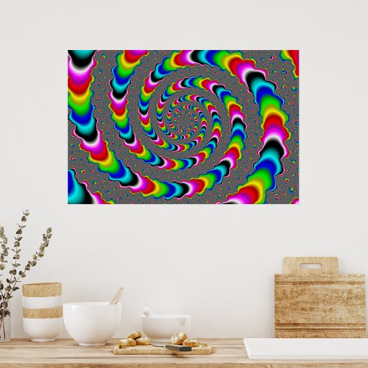Rainbow Universe - Fraktal Art Poster (Küche)
