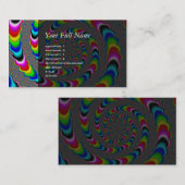 Rainbow Universe - Fraktal Art Visitenkarte (Vorne/Hinten)